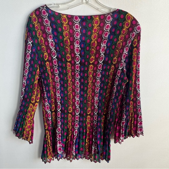 90s printed with bow women’s top size L - Picture 9 of 16